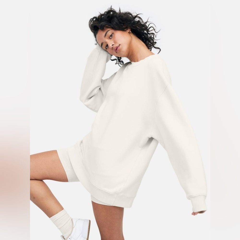 Mate the Label Oversized Sweatshirt in Bone (Cream)